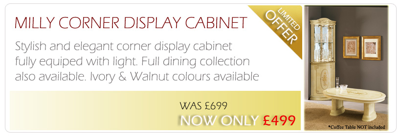 Milly Italian corner cabinet - REDUCED ! 